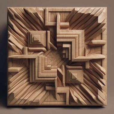Patterns and decorations Cubic 3 3d model